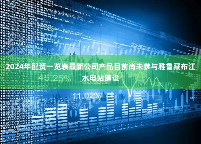 2024年配资一览表最新公司产品目前尚未参与雅鲁藏布江水电站建设