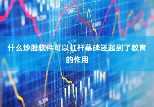 什么炒股软件可以杠杆墓碑还起到了教育的作用