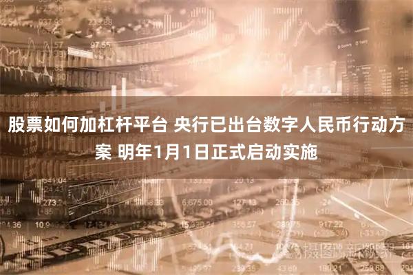 股票如何加杠杆平台 央行已出台数字人民币行动方案 明年1月1日正式启动实施